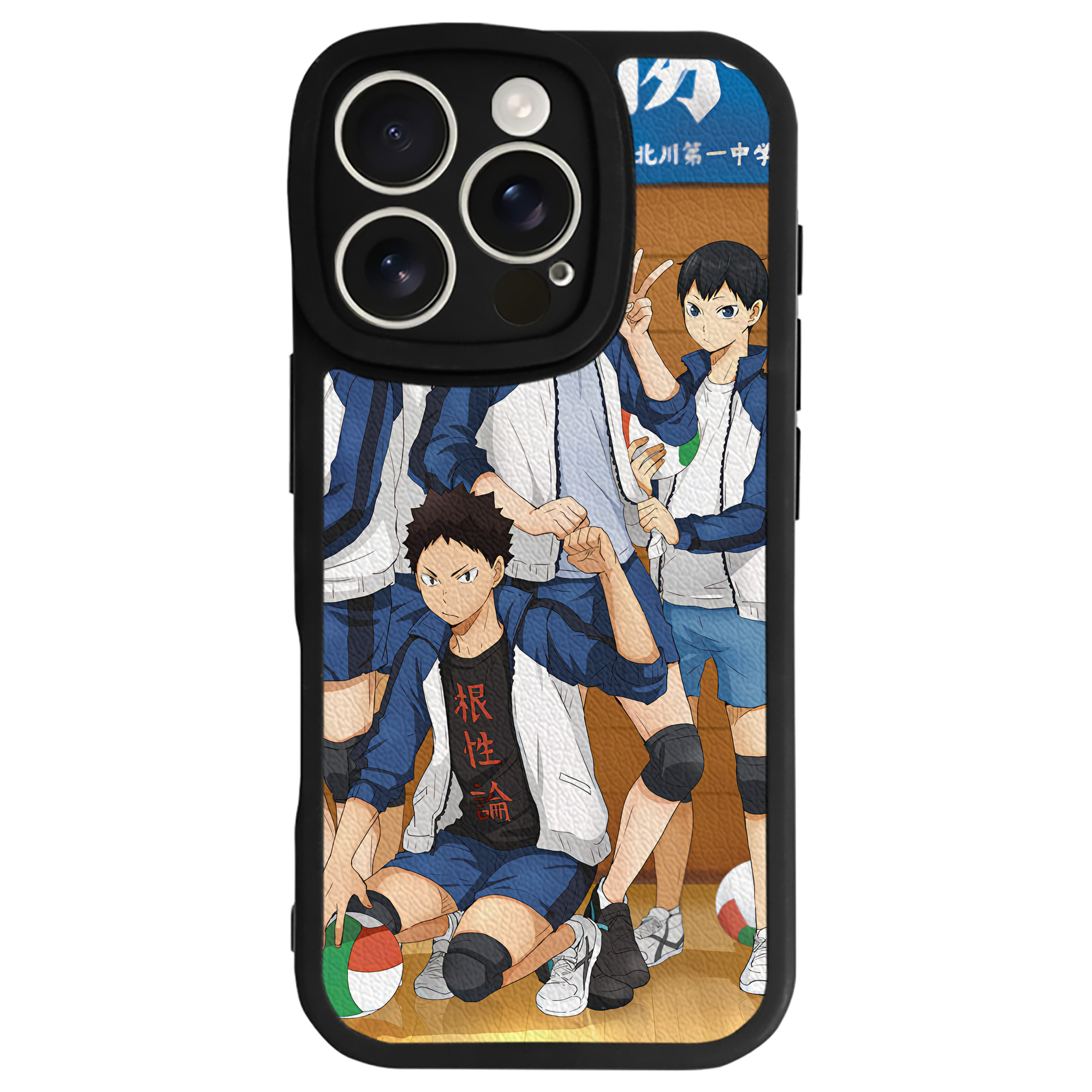 （画像用） ハイキュー!! Haikyu!! 【iPhone 16シリーズ対応】シリコンスマホケース（レザー調） 材質：シリコン